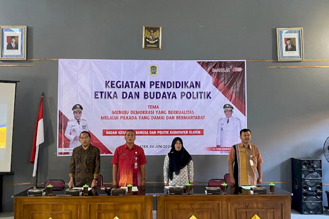 Bakesbangpol : Kegiatan Pendidikan Etika dan Budaya Politik Untuk Mensukseskan Pilkada Serentak Tahun 2024
