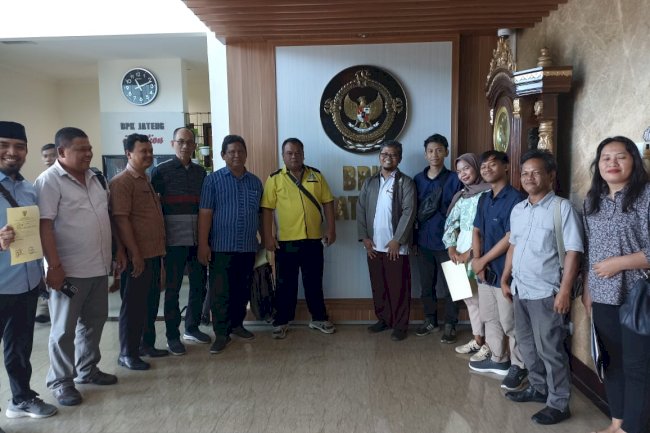 Silaturrahmi dan Penyerahan Laporan Hasil Pameriksaan Penggunaan Banpol Tahun 2023