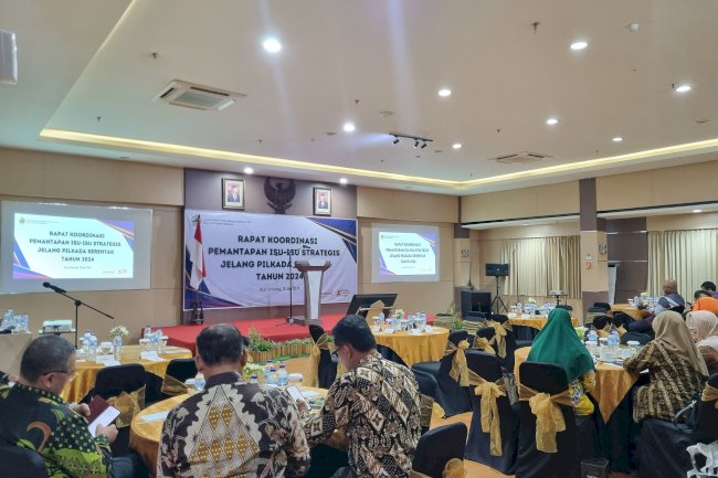 SEMARANG : Rakor Pemantapan Isu-Isu Strategis Jelang Pilkada Serentak Tahun 2024