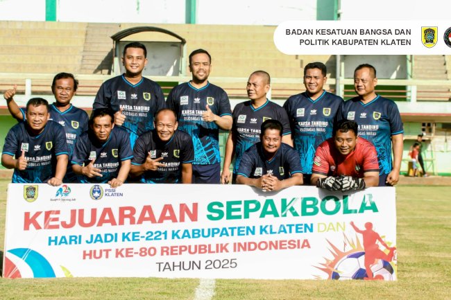 Kejuaraan Sepak Bola Meriahkan HUT RI ke-80 dan HUT Kabupaten Klaten ke-221 