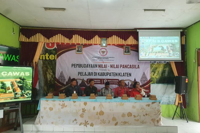 Gelar Pembudayaan Nilai-Nilai Pancasila bagi Pelajar di Kabupaten Klaten