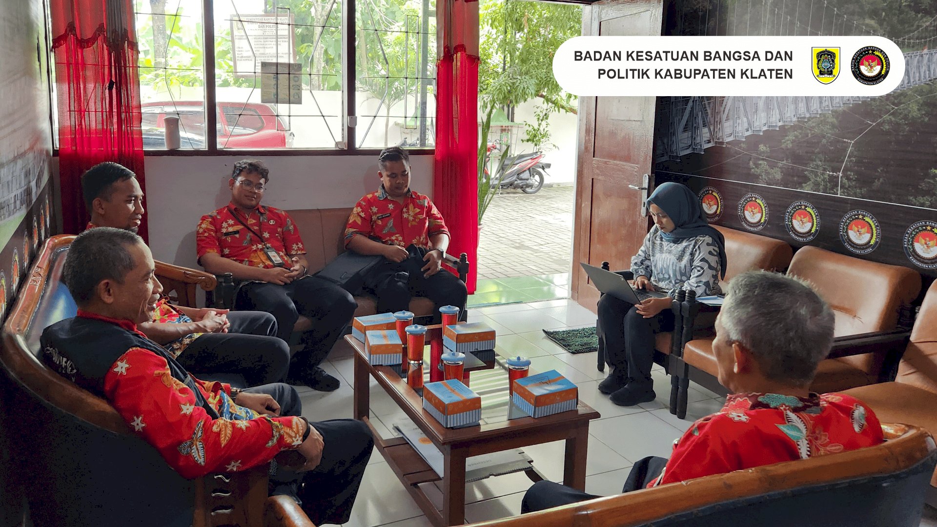 Diskominfo Klaten Lakukan Monev Keterbukaan Informasi Publik di Bakesbangpol