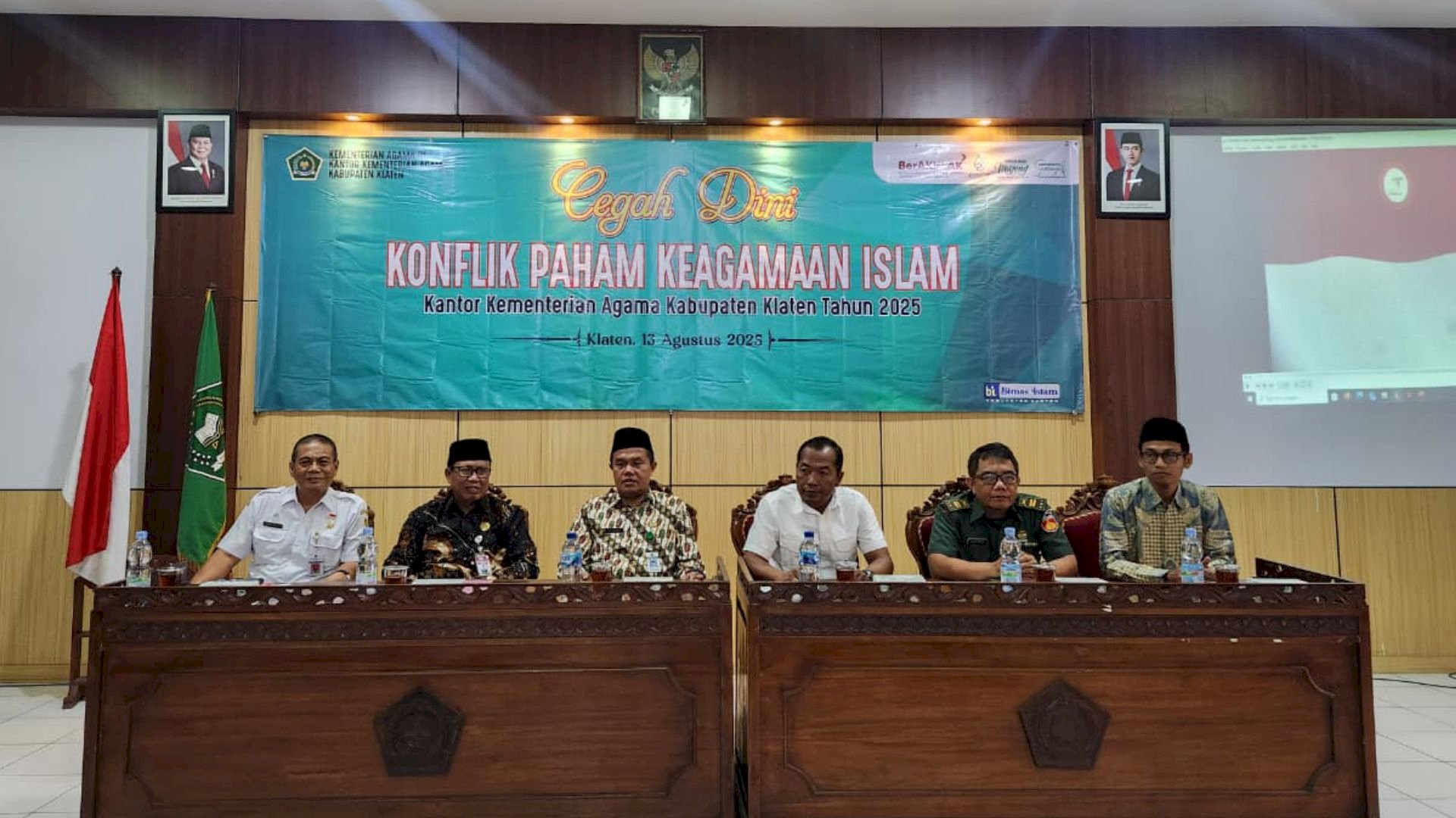 Cegah Dini Konflik Paham Keagamaan Islam diselenggaran oleh Kemenag Klaten